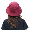 قبعات واسعة الحافة النساء في الهواء الطلق الصيد المشي لمسافات طويلة دلو Cap قابلة للتعديل Safari Boonie القبعة التخييم القبعة Scot22