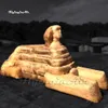 Simulated Inflatable Sphinx Replica 6m Air Blow Up Ancient Egypt Mysterious Stone Statue Balloon For Arts Festival Event