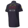 Apparel 2023 Ny F1 Men's Shirt Formel 1 Racing Suit Mänskjortor Polo krage sommaren avslappnad korta ärmar LAPEL LOOS