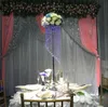 Decoration 110CM Tall Wedding Decorations Acrylic Crystal Centerpiece Table Flower Stand Walkway Road Event Party T Stand Decor FY3764 sxaug