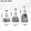 Новая высокая мощность лампада светодиод MR16 GU5.3 COB 6W 9W 12W Dimmable светодиодный COB Spotlight Теплый прохладный белый MR16 12 В лампочка GU 5.3 220V H220428