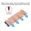 Fans & Coolings Pure Copper Heatsink Cooler Heat Sink Thermal Conductive Adhesive For M.2 NGFF 2280 PCI-E NVME SSD Thick 8mm PS5 2022