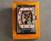 Tiger Dragon Dial Watches Diamonds for Men Luxury Automatic Watch Tonneau Design 50 м. Водонепроницаемые сапфировые наручные часы Montre Homme
