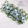 100cm 50cm Flower Wedding Road Lead Flowers Long Table Centerpieces Flower Arch door lintel silk rose wedding party backdrops decoration