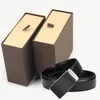 automatic buckle leather belt