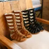 New Girl High-Top Summer Boots 패션 로마 소녀 샌들 어린이 검투사 샌들 유아 아기 샌들 여자 공주 신발 2011132984