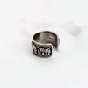 Bröllopsringar kvinnliga fingerring tillbehör djur trendig dam silver pläterad för kvinnor smycken mode elefant svart tjej bijou rita22