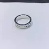 Skull Street Titanium Steel Band Ring Fashionカップルパーティー結婚式の男性と女性のジュエリーパンクリングギフトbox2302