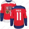 Sj98 2016 Coupe du monde de hockey République tchèque Maillot de l'équipe 3 Gudas 9 Michalek 11 Hanzal 12 Faksa 14 Plekanec 18 Palat 23 Jaskin 31 Maillots Pavelec