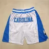 North Carolina State University Basketball Shorts bara Retro Don Pocket Mission 1 Bugs Tune Squad Hip Pop Pant med fickor Dragkedja Sweetpants Lower Merion {Kategori}