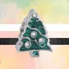 Fit pandora charms 925 bracelet Bead Original box Green Zircon Positioning Buckle House Glass European charm jewelry