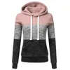 Felpe con cappuccio da donna Felpe per il tempo libero Autunno Pullover da donna Poliestere Semplicità Solido Patchwork Slim Felpe con cappuccio Home Abbigliamento quotidiano L-XXLDonna