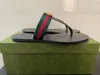 2022 Designertofflor Herr Dam sandaler med Box Dammpåse kort Skor Bloom Web svart blommig Jordgubbstryck Slide Läder Gummiröd Sandal Sommar Flat Slipper 35-45