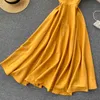 Vintage 2022 slim v neck Sexy Summer Spaghetti Strap Dress lace up Midi long Party dress Women elegant beach holiday tunic dress Y220413