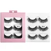 Soft Light Thick Multilayer 3D False Eyelashes Curly Crisscross Hand Made Reusable Messy Fake Lashes Full Strip Eyelash Extensions Easy to Wear
