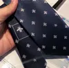 Corbatas de diseñador para hombre 100% seda jacquard marca clásica con estampado de abeja corbata hecha a mano para hombres boda casual y negocios corbata de moda con caja