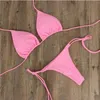 Sexy Women Summer Swimwear Bikini Set Bra Tie Side G-String Thong Beach Triangle Suit Swimsuit Bathing Suit Swimming