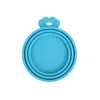 Reusable 3 In 1 Pet Food Can Silicone Cover Dogs Cats Storage Tin Cap Lid Seal Covers Suitable For 8.5cm/7.5cm/6.5cm