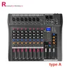 GAX-CT8 Mixer DJ professionale 8 canali 3 con mixer audio Blueteeth audio karaoke alimentazione phantom presa USB 48V