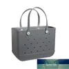 Simple Jelly Candy Silicone Beach Washable Basket Bags Large Shopping Woman Eva Waterproof Tote Bogg Bag Purse Eco235H