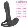 Par dela vibrerande ring manlig penis vibrator försenad utlösning erektion klitoris stimulator sexiga leksaker för män