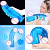 Nxy Dildo Dongs Rouba Super Large Colore Trasparente Pene Finto Prodotti Del Sesso Per Adulti Femminili Dildo 220516