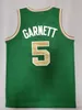 Mitchell et Ness Retro Basketball Kevin 5 Garnett Jersey Rajon 9 Rondo Ray 20 Allen Bill 6 Russell Throwback Cousu 2007-08 Or Vert 1962-63 Maillot Blanc Hommes