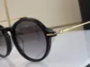 Mężczyźni Designerskie okulary przeciwsłoneczne kobiety Moda okrągła ramka Znakomita deska Premium tekstura złota polerowane ramiona brytyjskie styl vintage lekki wygodny urok