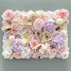 Fiori decorativi ghirlande 24pcs/lotto matrimonio 3d fiore parete corridore artificiale seta rosa peonia decorazione decorativa