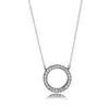 Merk Mode-sieraden vrouwen Pan Familie Cirkel Ketting Ronde Halo Sleutelbeen Chain329F8179383