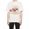 22ss Summer Racing Team Wheat Tee Fashion Mens Short Sleeve Tshirt Women Clothes Casual Cotton T Shirts Three Color