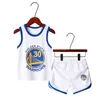 Yaz çocukları takım elbise spor basketbol giysileri takım elbise moda çocuklar eğlence mektupları erkek bebek hızlı kuruyan yelek tişört 2pcs set 220507