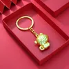 Keychains Ano 2022 Comemorativo Gold Tiger Chinês Zodíaco Sovenir Key Ring Presente para Decoração Home Coleção