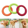 Hundleksaker för små stora hundar Eva Interactive Training Ring Puller Resistant Dogs Pet Flying Discs Bite Rings Toy