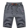 Mäns Casual Breeches Shorts Cotton Black Men Boardshorts Homme Classic Brand Summer Clothing Beach Male 220318