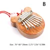 Household Sundries 8 Keys Mini Kalimba Thumb Piano Finger Keyboard Pendant Creative Mahogany Wooden Musical Box Good Musical Instrument
