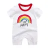 born Baby Onesie Summer Short Sleeve Infantil Bodysuits Baby Boys And Girls Clothes Cotton Cartoon Jumpsuit 220707