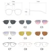 Óculos de sol Metal Frame vintage para homens homens projetam óculos de sol espelhado de sol UV400sunglassessunglasses