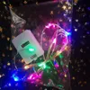 Struny LED 50PCS 1M/2M Lekkie Garland Kwiaty świąteczne pudełko na prezent bateria kwiat Lantern Cake Dekoracja kroplona
