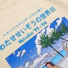 Homens hip hop streetwear camiseta japonês kanji pintura impressa camiseta harajuku algodão casual verão manga curta tshirt 220621