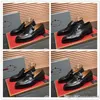 A4 4 Style Luxury Designer Top Cowhide Mens Leather Dress Shoes Designer Luxurys Svart Sneakers andningsbara icke-halk slitstarande gummi enda hög kvalitet