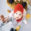 Capéu de flores fofo Turbante Infantil Cabeça envolve o capô de Bonnet Born Born Beanie por 018 meses para a cabeça do bebê 220812