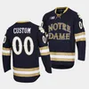 Kob 18 Jake Evans Hockey Jersey Cal Petersen Steven Fogarty 9 Anders Lee 5 Robbie Russo 21 Bryan Rust Stitched Ice Jerseys ND College Custo