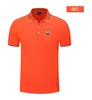 FC Shakhtar Donetsk Men's and Women's Polo Shirt Silk Silk Brocade Short Sleeve Sports Lapel Tシャツのロゴはカスタマイズできます