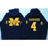 MitNess Herren Michigan Wolverines Coollege Jersey 5 Jabrill Peppers 4 Jim Harbaugh 10 Brady 2 Charles Woodson 21 Howard Jerseys Hood1223061