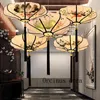 Lampade a sospensione Il lampadario in stile cinese del sud-est classico El Restaurant Wind Zen Creative Lamp LanternPendant