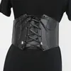 vendange large ceinture en cuir