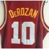 XFLSP NCAA 1 Nick Young 10 Derozan USC Southern California College Basketball Wears University Shirt Stitched Jersey Toppkvalitet