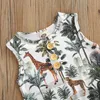 LIORaITIIN 0-24M NYGD SPANDA BABY GIRL SOMMER SOMPER STELESS PRINTED O-NECK Jumpsuit Fashon Clothing G220510