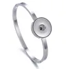 Charm Bracelets Snap Jewelry Button Bracelet Stainless Steel Bangle Fit 12mm 18mm Buttons Interchangeable BraceletsCharm Inte22